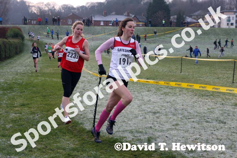 Gateshead and NSP 1st leg senior women Durham Cathedral Relays. Photo: David T. Hewitson/Sports for All Pics